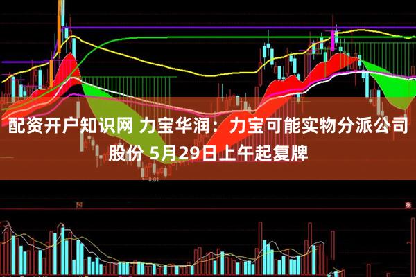 配资开户知识网 力宝华润：力宝可能实物分派公司股份 5月29日上午起复牌